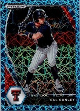 2021 Panini Prizm Draft Picks #PDP126 Cal Conley Carolina Blue Velocity Prizm