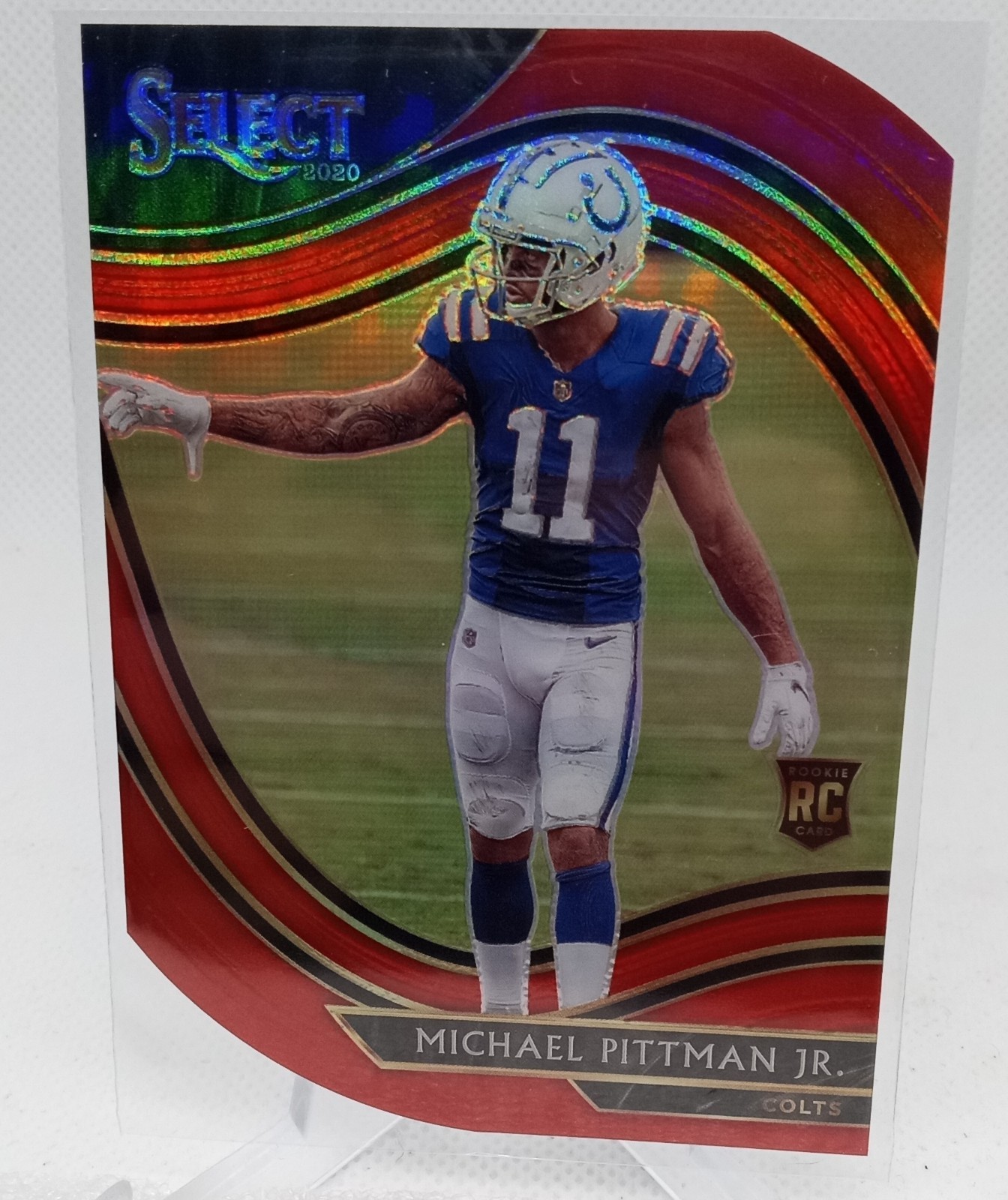 2020 Panini Select - Field Level Michael Pittman Jr. #362 Red Prizm Die-Cut (RC)