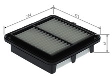 BOSCH Luftfilter F 026 400 729 Filtereinsatz für HONDA CIVIC iVTEC FC9 VTEC FK6