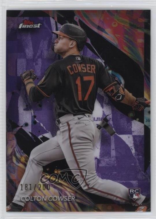 2024 Topps Finest Uncommon Purple Refractor /200 Colton Cowser #111 Rookie RC
