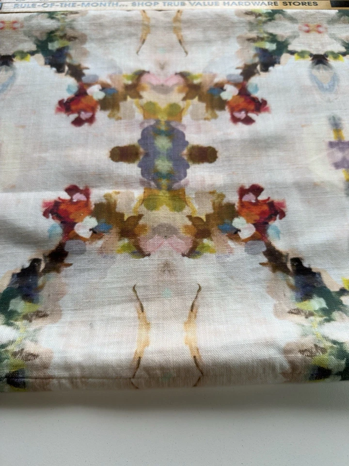 Laura Park Designs Orchid Blossom Bolster Watercolor Pillow 14" x 36" Cover Only - Image 3 of 4