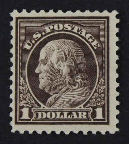 CKStamps: US Stamps Collection Scott#518 $1 Franklin Mint LH OG