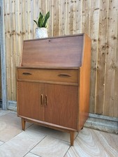 Mid Century Writing Desk Cabinet Bureau