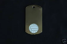 Volleyball ID Tag Engraved With Your Info