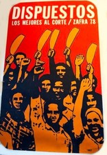 CUBAN POLITICAL POSTER-original silkscreen, excellent vintage condition 