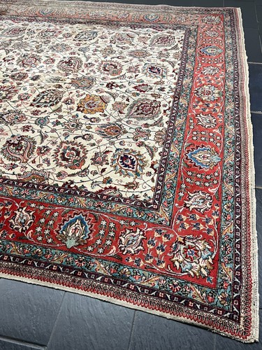 Seltener Unikat Handgeknüpfter Orientteppich Täbris 390x300 cm rug carpet - Bild 12 von 23