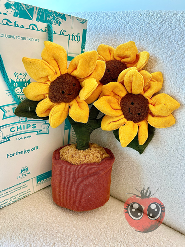Jellycat Amuseables Sunflower Stuffed Animal Great Gift New With Tags