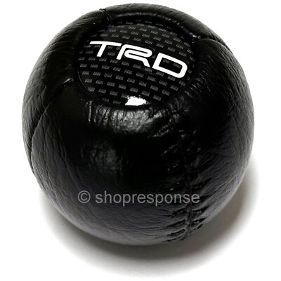 TRD Leather Shift Knob Round / Ball Type Fits Toyota Lexus Scion