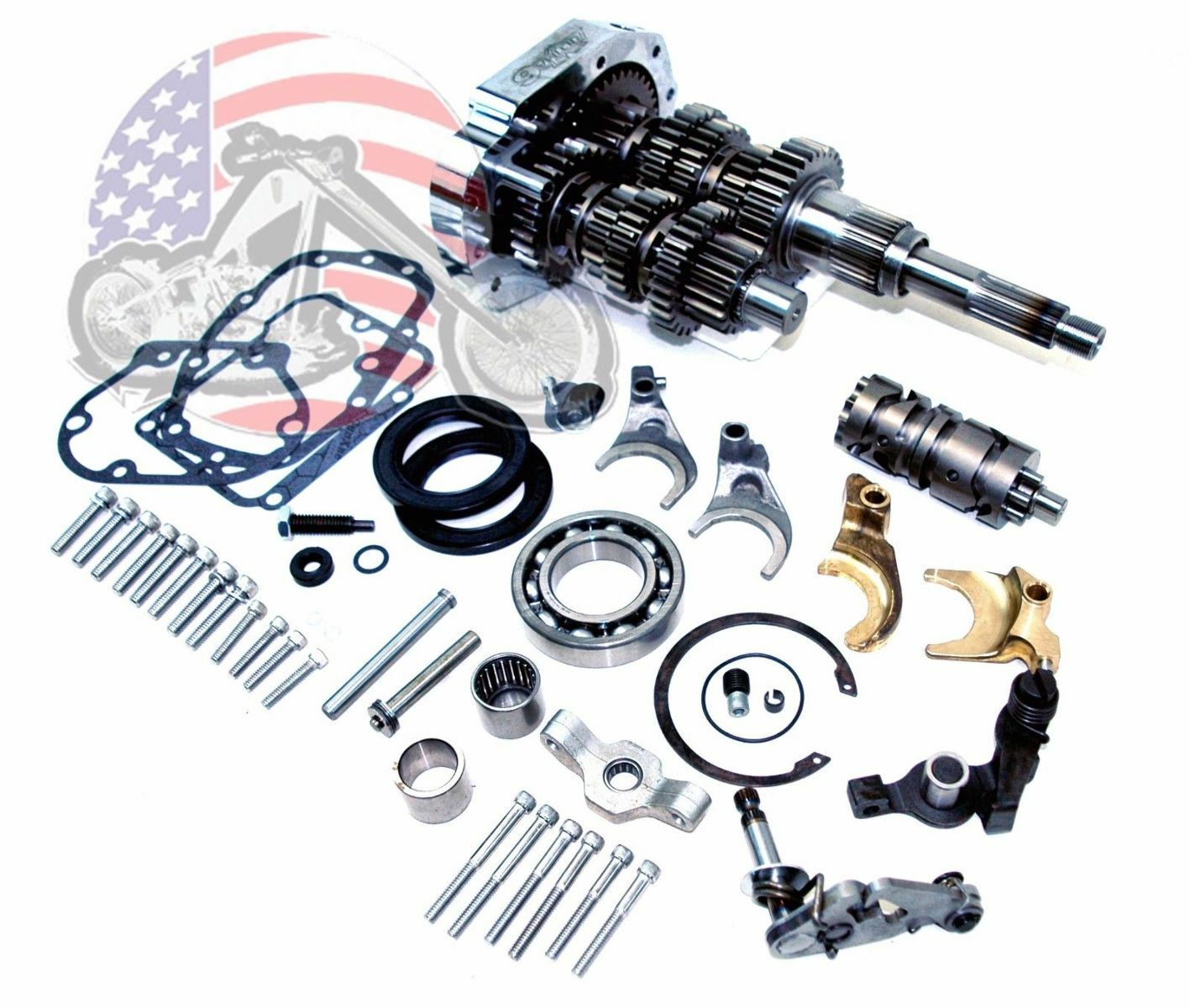 Ultima 6Speed Transmission Builders Kit Harley Softail Dyna Touring Gear Set Love Gorey