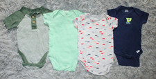 Newborn 0-3 Month Baby Clothing Lot Carters Garanimals Gerber Bodysuits Onesies