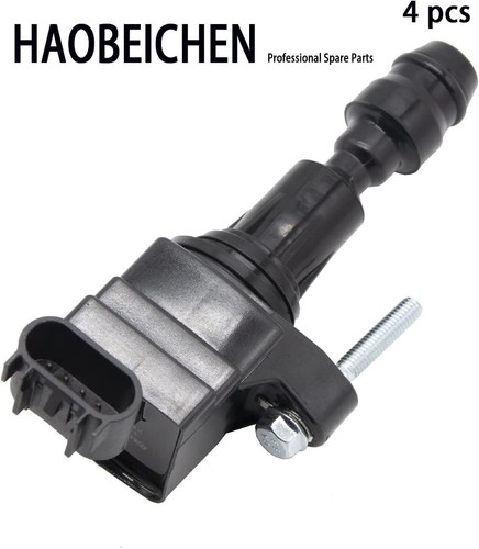 Pack of 4 Coil Pack and Iridium Spark Plugs Compatible with Chevrolet HHR Cobalt - Picture 6 of 7