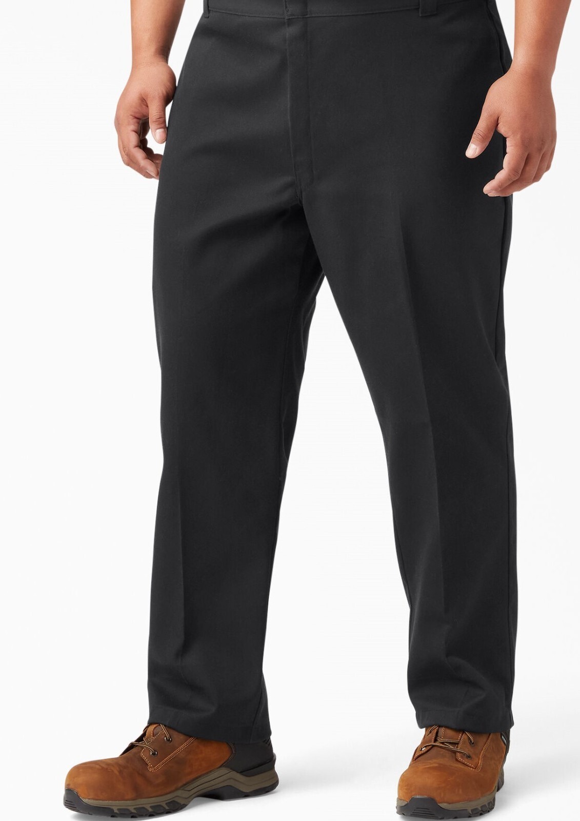 MEN'S DICKIES 874 ORIGINAL FLEX FIT UNIFORM WORK PANTS 46x32 BLACK