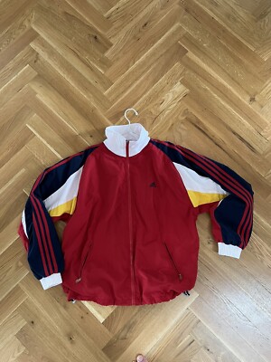 Vintage Adidas Track Jacket Size 6 M Sports Old School