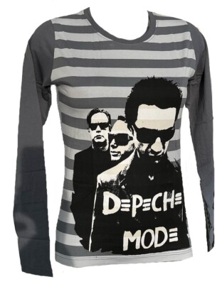 Rare Unworn Official DEPECHE MODE Band Striped Long Sleeve Woman