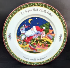 A Christmas Story In The Hopes St. Nicholas Soon Would Be There Dinner Plate ICC