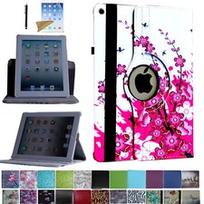 For iPad 7th Generation 10.2" 360 Rotating Case Cover Stand Screen Protector/Pen
