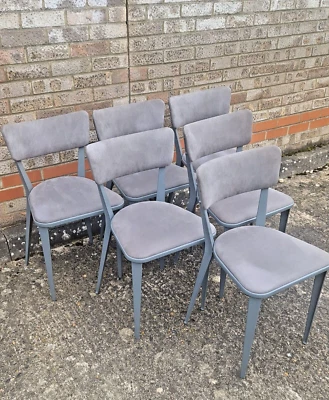 Ernest Race Model BA 3 dining chairs. RARE set of 6. Restored.FREE DELIVERY - Image 1 of 4