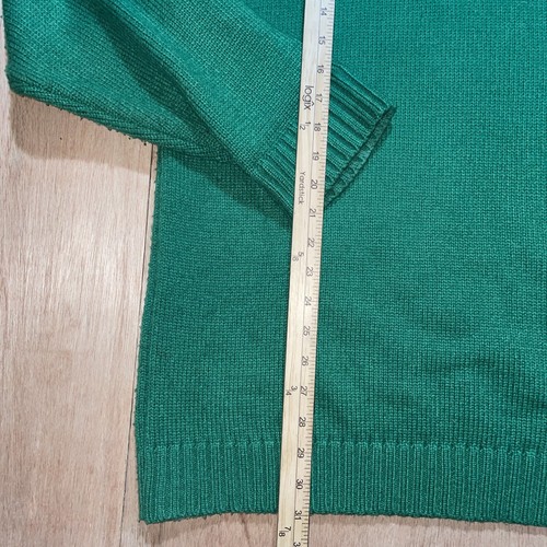 Vintage Southpole SPELLOUT Sweater Chunky Knit Green Oversize Hip Hop Baggy L - Picture 5 of 6