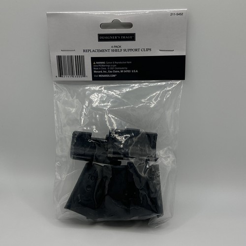 Paquete de 4 clips de estante de alambre mangas de bloqueo de plástico negro para estanterías de poste de 1" - Nuevo - Imagen 3 de 4