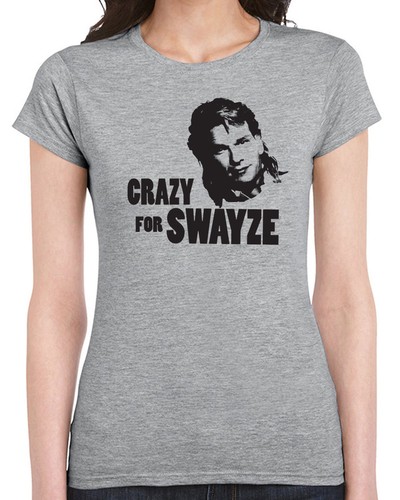 swayze women t-shirt funny 80s movies patrick dance new actor