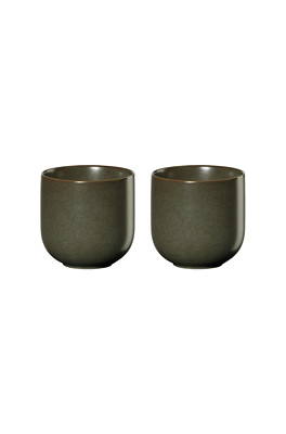 2er Set Teebecher Coppa Nori grün matt Tasse ASA 0,2L