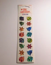 Mrs. Grossman's Lot of 2 Strips Brand New Package ~Reflection Sparkle Ornaments~