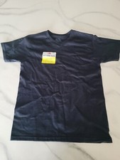 Black Boys V-Neck Fit For Fun Fruit Of The Loom Small 6-7 T-Shirt NWT