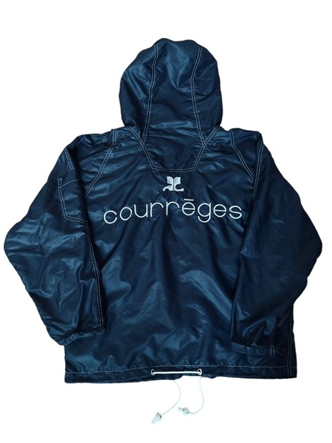 Courreges Black Nylon windbreaker Size M