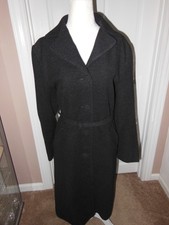 Nwot Claudie Pierlot Charcoal Grey Gray Belted Wool Blend Coat Size T2 Medium
