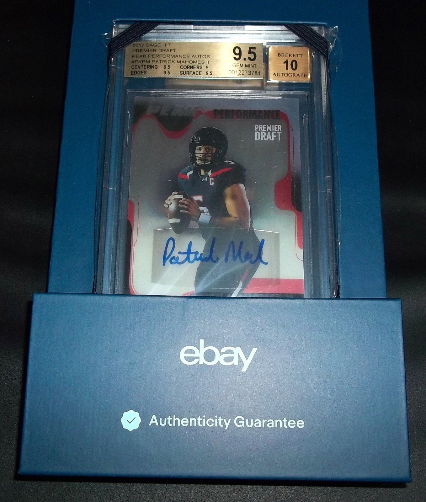 Patrick Mahomes Auto Inscription BGS 9.5 10 Autograph EBAY Rc Patrick Mahomes Auto 2017 Patrick Mahomes ...