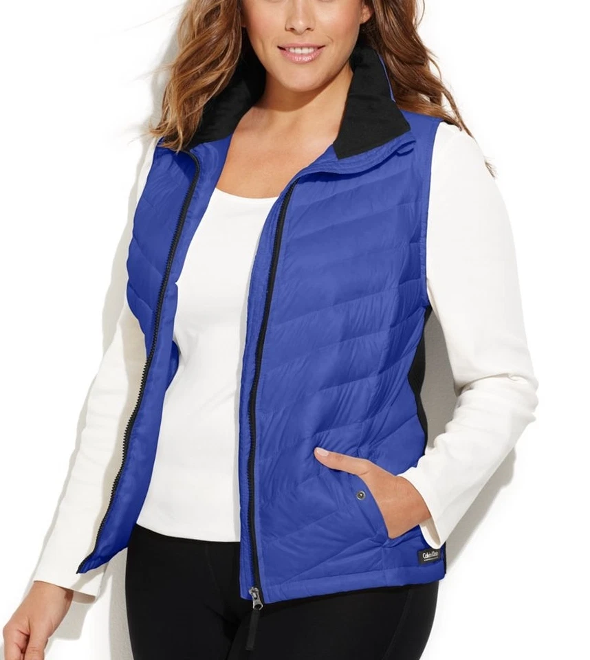 Calvin klein plus size puffer vest outlet