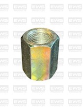 Hexagon Connector Fitting, Mild Steel Zinc Plated, Female/Female, M18 X 1.5mm