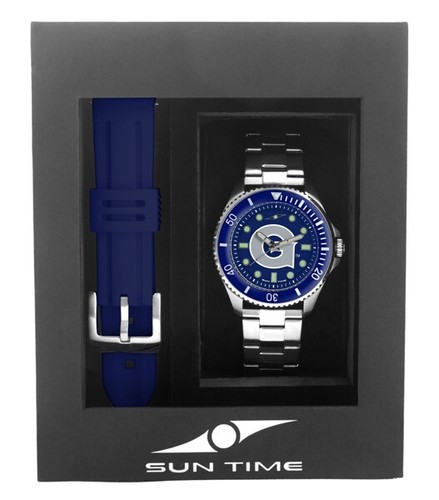 Sun Time Men's Licensed Collegiate Contender Watch Gift Set (Pick Your Team) - Picture 53 of 210