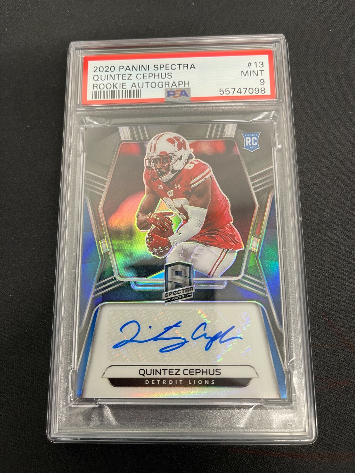 Quintez Cephus Panini Spectra Rookie Autographs #13 Base