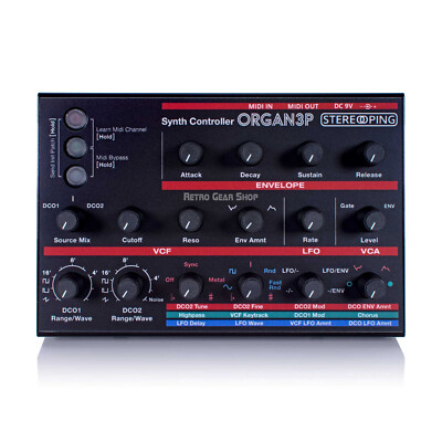 Stereoping CE-1 Organ 3P Midi Controller for Roland JX-3P Rare Vintage Synth
