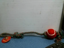 Diamond Visions #2 Dog Toy, 18" Rope with Ball, FREE SHIPPING 