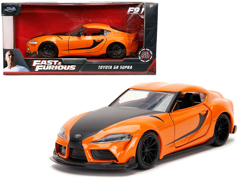Toyota GR Supra Orange with Black Stripes Fast & Furious 9 F9 2021