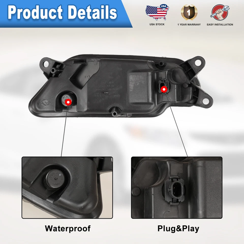 Luces antiniebla transparentes LED DRL para Mercedes Benz E350 E550 AMG 2010-2011 Foto 3 de 4