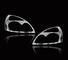 Guarnizione ghiera copri faro cromata cerchio surround per Renault Clio 98-08