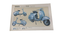 POSTER PLASTIFICATO VESPA 150 SPRINT VLB1T 1965