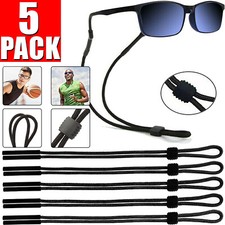 5-Pack Sport Sunglass Neck Strap Eyeglass Read Glasses Neck Cord Lanyard Holder