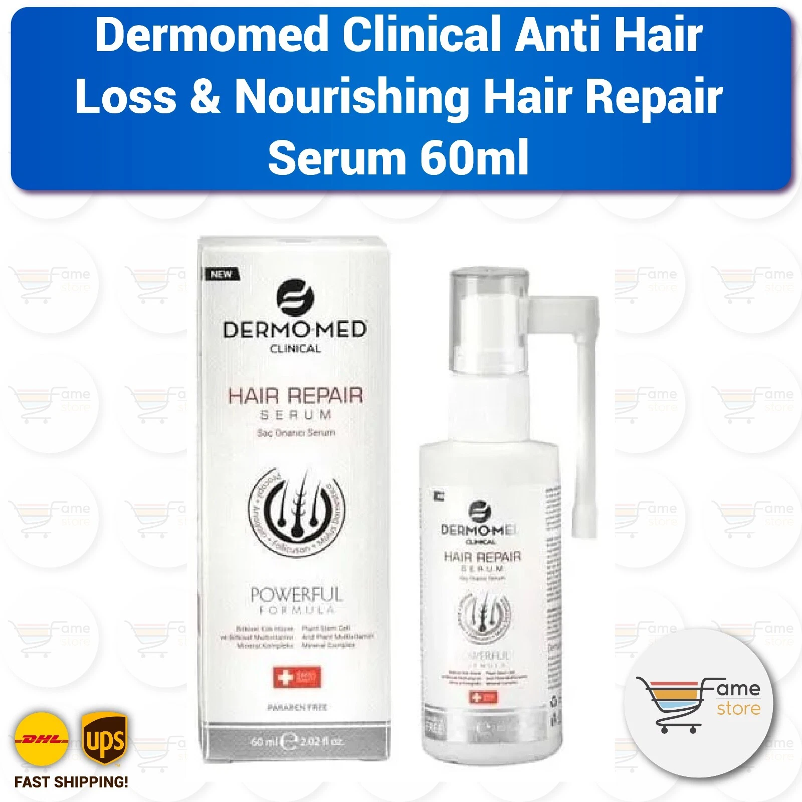 Dermomed Clinical Anti Hair Loss, Nourishing Hair Repair Serum 60ml