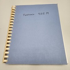 Tektronix 465M Oscilloscope Instruction Manual 070-2237-00 Reproduction