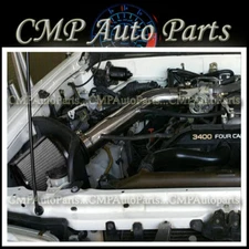 BLACK SILVER HEATSHIELD AIR INTAKE KIT FIT 1999-2004 TOYOTA TACOMA 3.4 3.4L V6 