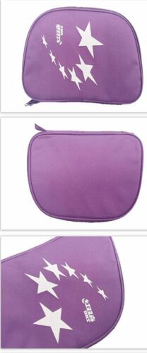 100% Genuine DHS (Double Happiness) Table Tennis Paddle Racket Pouch Bag Case - Foto 4 di 6