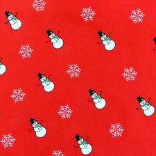 Christmas Snowmen Men's Pocket Square Holiday Handkerchief Snowman Red Hanky