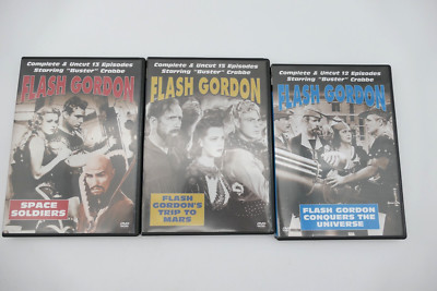 Flash Gordon - Space Soldiers, Conquers the Universe, Trip to Mars DVD RC1