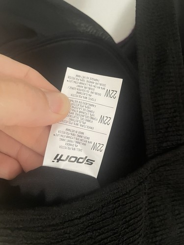Lycra Xtra Life Sporti Sz22w NWT Black N Purple Vv10 - Picture 9 of 10
