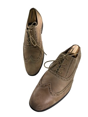 Penguin WING Mens Size 10 M Brown Leather Wingtip Dress  display picture 3