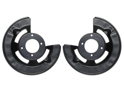 1964-1967 Ford Mustang disc brake dust splash shields 4 piston disc brakes front
